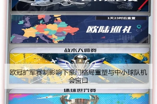 欧冠扩军赛制影响下豪门格局重塑与中小球队机会窗口